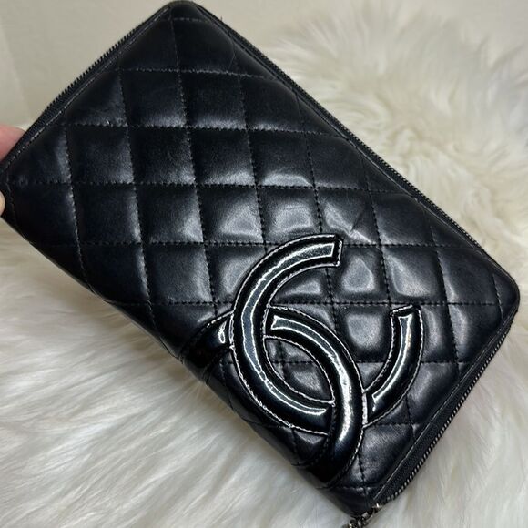 💯Preloved Chanel Large Quilted Wallet/Organizer🍀 - Picture 11 of 16